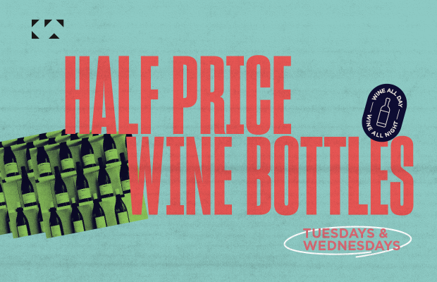 Half price wine bottles | king taps