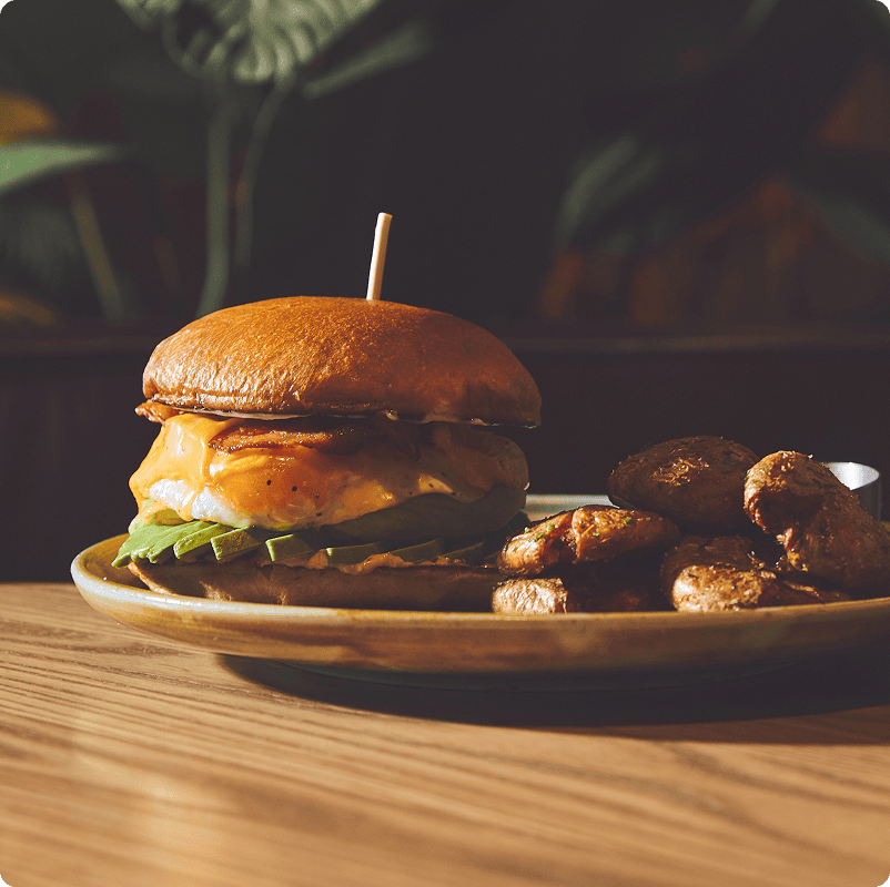 Breakfast sandwich for brunch